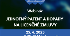 Webinář "Jednotný patent a dopady na licenční smlouvy"